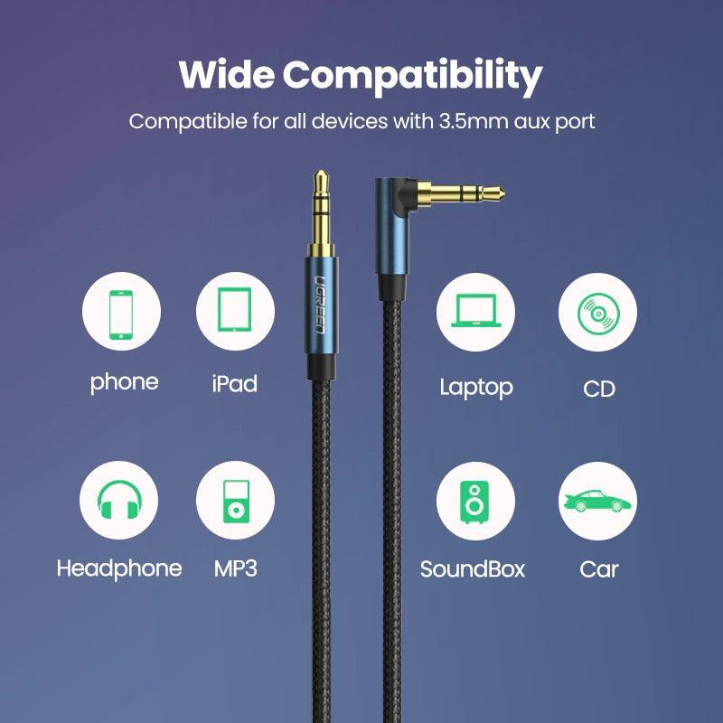 HI-FI 3.5mm Aux Cable Male to Male Audio Jack Cable For Car Headphone Mobile Phone Stevvex