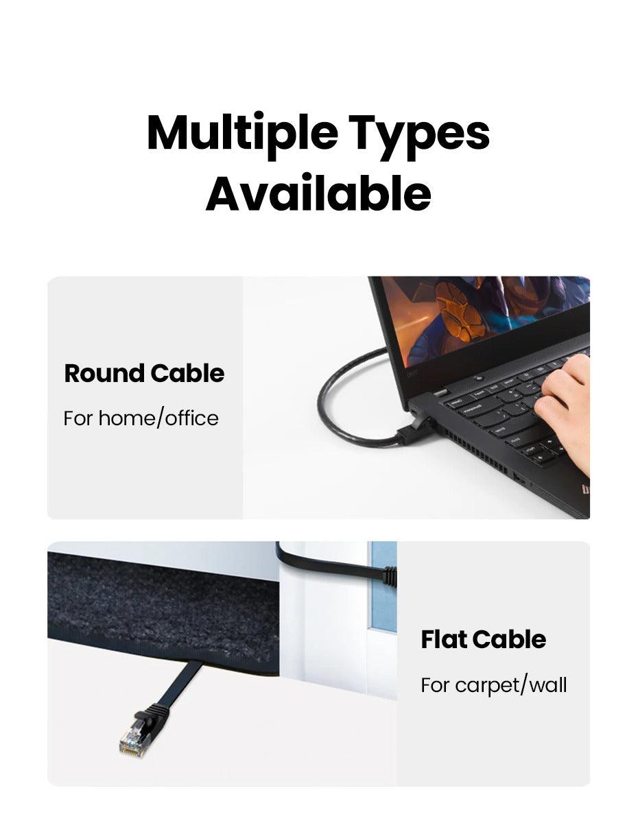 Ethernet Cable 1000Mbps Cat 6 Network Lan UTP Gigabit Networking Wire Plated RJ45 Connectors Cat6 Network Ethernet LAN Cable For Laptop Router RJ45 CAT6 Ethernet Cable Stevvex