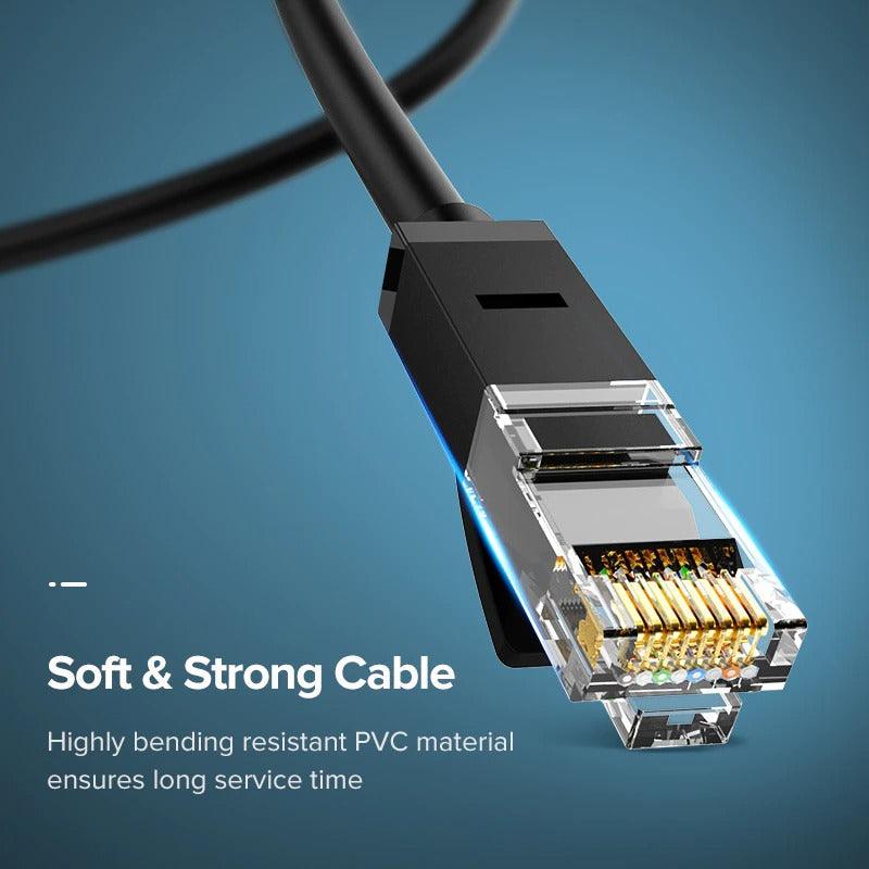 Ethernet Cable 1000Mbps Cat 6 Network Lan UTP Gigabit Networking Wire Plated RJ45 Connectors Cat6 Network Ethernet LAN Cable For Laptop Router RJ45 CAT6 Ethernet Cable Stevvex