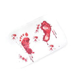 Blood Printed Flannel Bathroom Mat