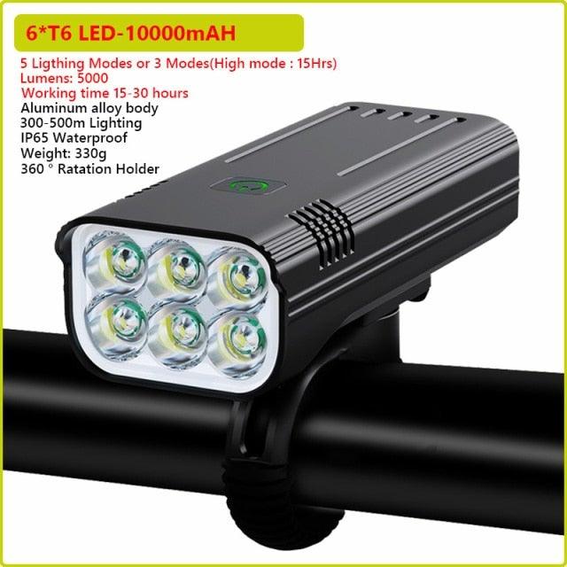 Ultra Bright Bicycle Light USB Rechargeable LED Bike Headlight Waterproof Bike Flashlight USB Rechargeable Bike Lights Front And Back 8 LED Bicycle Lights Front 5 Light Modes 15-30 Hours Working Time Stevvex