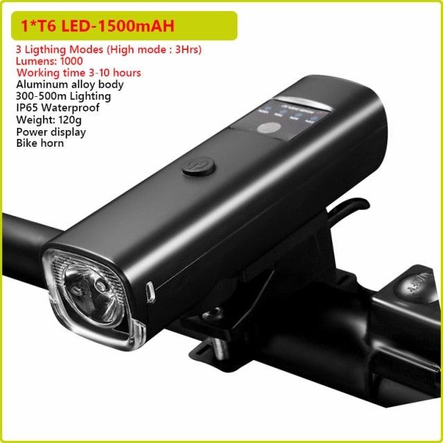 Ultra Bright Bicycle Light USB Rechargeable LED Bike Headlight Waterproof Bike Flashlight USB Rechargeable Bike Lights Front And Back 8 LED Bicycle Lights Front 5 Light Modes 15-30 Hours Working Time Stevvex