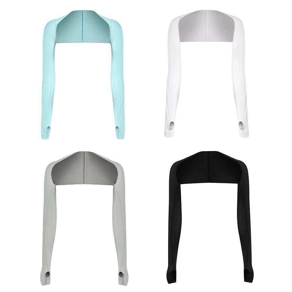 Ultra-thin Breathable Shawl Arm Sleeve Long Sun Protection Anti UV Hand Cover Warmer Outdoor Sports Unisex Anti-UV Golf Cooling Shawl Arm Sleeves Sun Protection Sleeve Shawl Women Outdoor Sports Arm Covers Stevvex