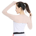 Ultra-thin Breathable Shawl Arm Sleeve Long Sun Protection Anti UV Hand Cover Warmer Outdoor Sports Unisex Anti-UV Golf Cooling Shawl Arm Sleeves Sun Protection Sleeve Shawl Women Outdoor Sports Arm Covers Stevvex