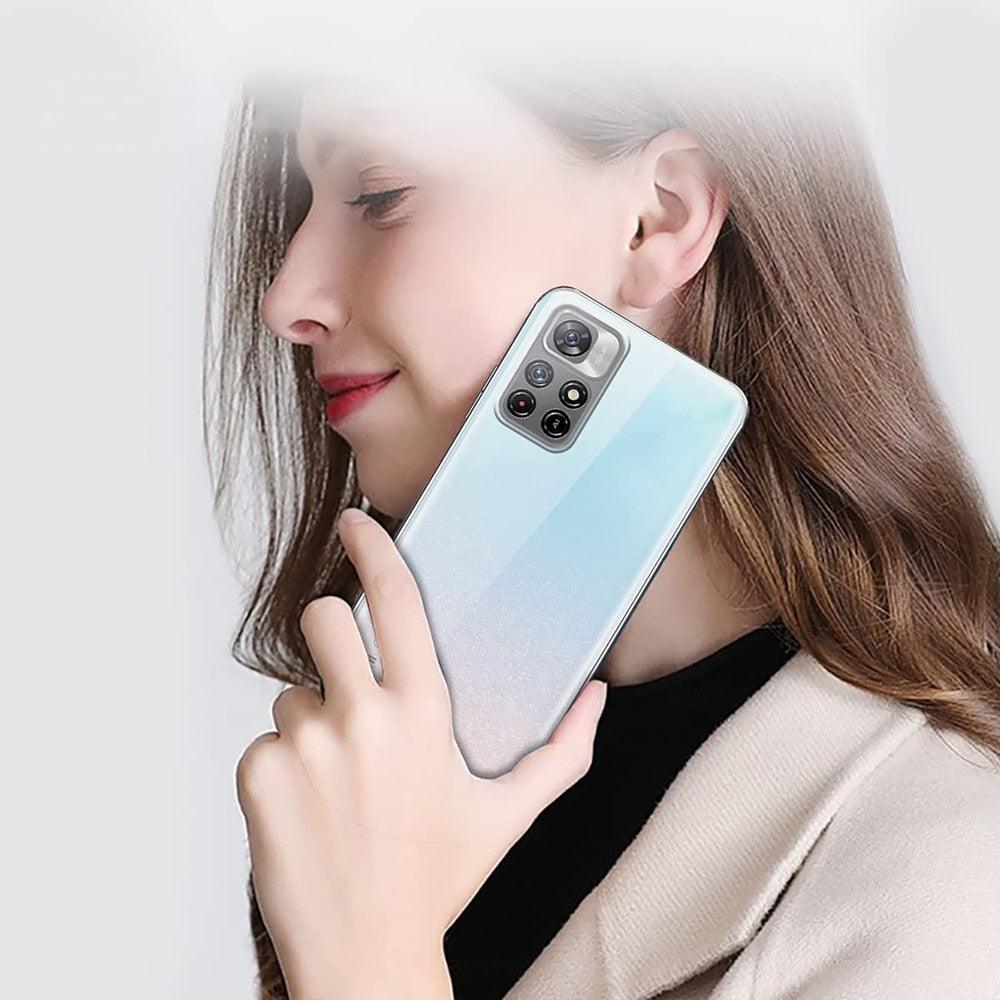 Ultra Thin Silicone Phone Case For Xiaomi Redmi Note 11 10 9 8 Pro Max 11T 10S 9S 9T 8T Clear Soft Case For Redmi 10 9A 9C Transparent Hard PC Back Bumper Scratch Resistant Phone Cover Stevvex