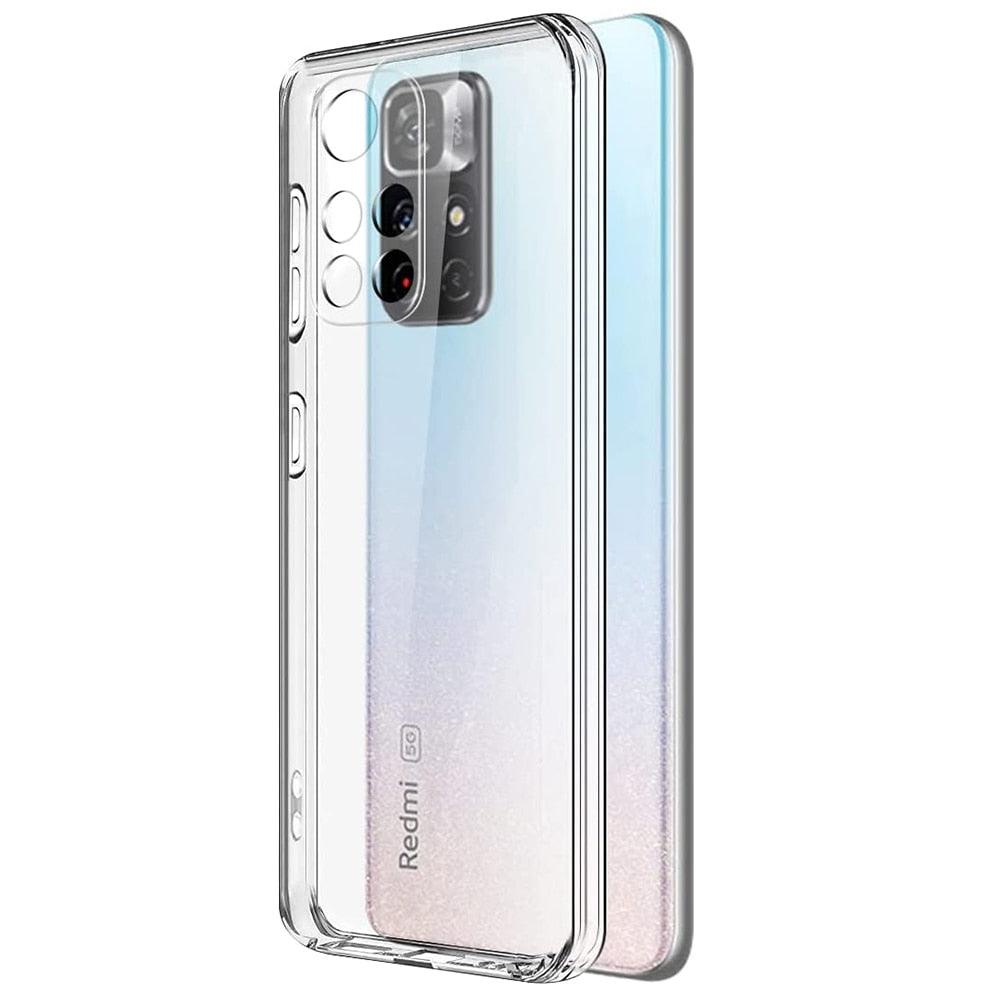 Ultra Thin Silicone Phone Case For Xiaomi Redmi Note 11 10 9 8 Pro Max 11T 10S 9S 9T 8T Clear Soft Case For Redmi 10 9A 9C Transparent Hard PC Back Bumper Scratch Resistant Phone Cover Stevvex