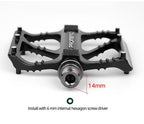 Ultralight 3 Bearings Pedal Bicycle Bike Pedal Anti-slip Footboard Bearing Quick Release Aluminum Alloy Bike Accessories Mountain Bike Pedals Non-Slip Lightweight Pedals Aluminum Alloy Sealed Bearing For Road Mountain Stevvex