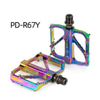 Ultralight 3 Bearings Pedal Bicycle Bike Pedal Anti-slip Footboard Bearing Quick Release Aluminum Alloy Bike Accessories Mountain Bike Pedals Non-Slip Lightweight Pedals Aluminum Alloy Sealed Bearing For Road Mountain Stevvex