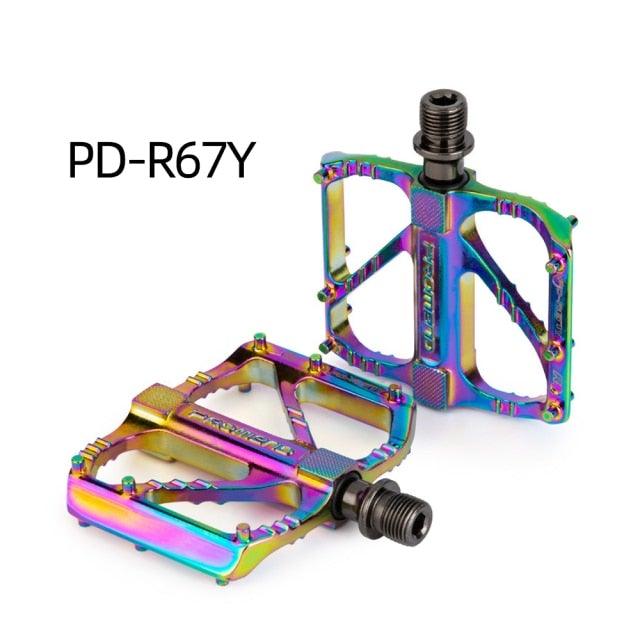 Ultralight 3 Bearings Pedal Bicycle Bike Pedal Anti-slip Footboard Bearing Quick Release Aluminum Alloy Bike Accessories Mountain Bike Pedals Non-Slip Lightweight Pedals Aluminum Alloy Sealed Bearing For Road Mountain Stevvex