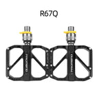 Ultralight 3 Bearings Pedal Bicycle Bike Pedal Anti-slip Footboard Bearing Quick Release Aluminum Alloy Bike Accessories Mountain Bike Pedals Non-Slip Lightweight Pedals Aluminum Alloy Sealed Bearing For Road Mountain Stevvex