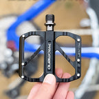 Ultralight 3 Bearings Pedal Bicycle Bike Pedal Anti-slip Footboard Bearing Quick Release Aluminum Alloy Bike Accessories Mountain Bike Pedals Non-Slip Lightweight Pedals Aluminum Alloy Sealed Bearing For Road Mountain Stevvex