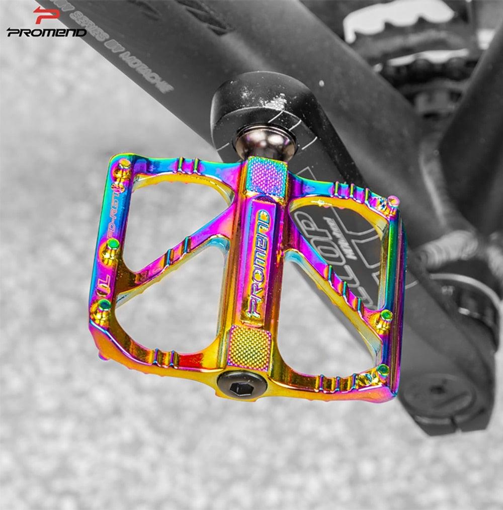 Ultralight 3 Bearings Pedal Bicycle Bike Pedal Anti-slip Footboard Bearing Quick Release Aluminum Alloy Bike Accessories Mountain Bike Pedals Non-Slip Lightweight Pedals Aluminum Alloy Sealed Bearing For Road Mountain Stevvex