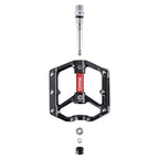 Ultralight Bicycle Pedal Road Flat Anti-slip Cycling Pedal Wide 3 Sealed Bearings Pedals Bicycle Accessories Bike Pedals Bearings Pedals for Bicycle Lightweight Bicycle Pedals For Road Bikes Stevvex