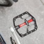 Ultralight Bicycle Pedal Road Flat Anti-slip Cycling Pedal Wide 3 Sealed Bearings Pedals Bicycle Accessories Bike Pedals Bearings Pedals for Bicycle Lightweight Bicycle Pedals For Road Bikes Stevvex