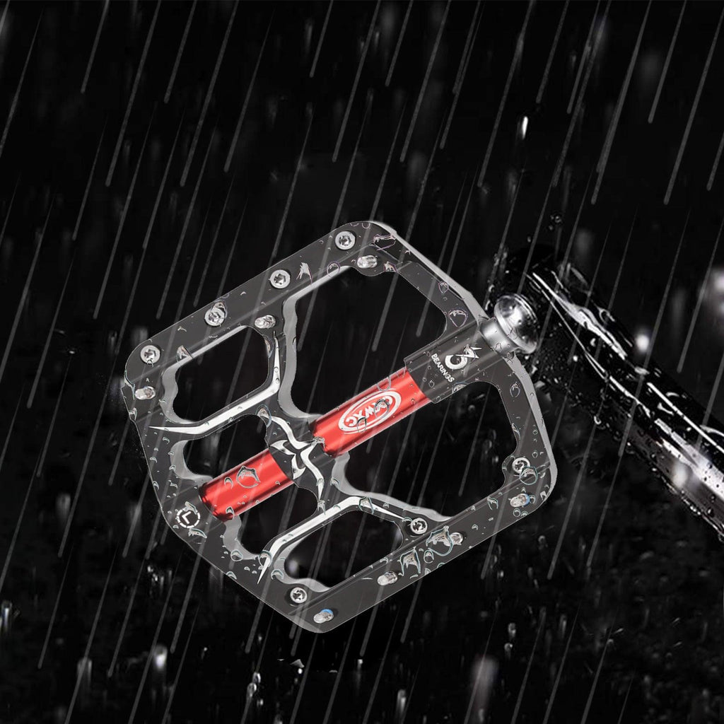 Ultralight Bicycle Pedal Road Flat Anti-slip Cycling Pedal Wide 3 Sealed Bearings Pedals Bicycle Accessories Bike Pedals Bearings Pedals for Bicycle Lightweight Bicycle Pedals For Road Bikes Stevvex