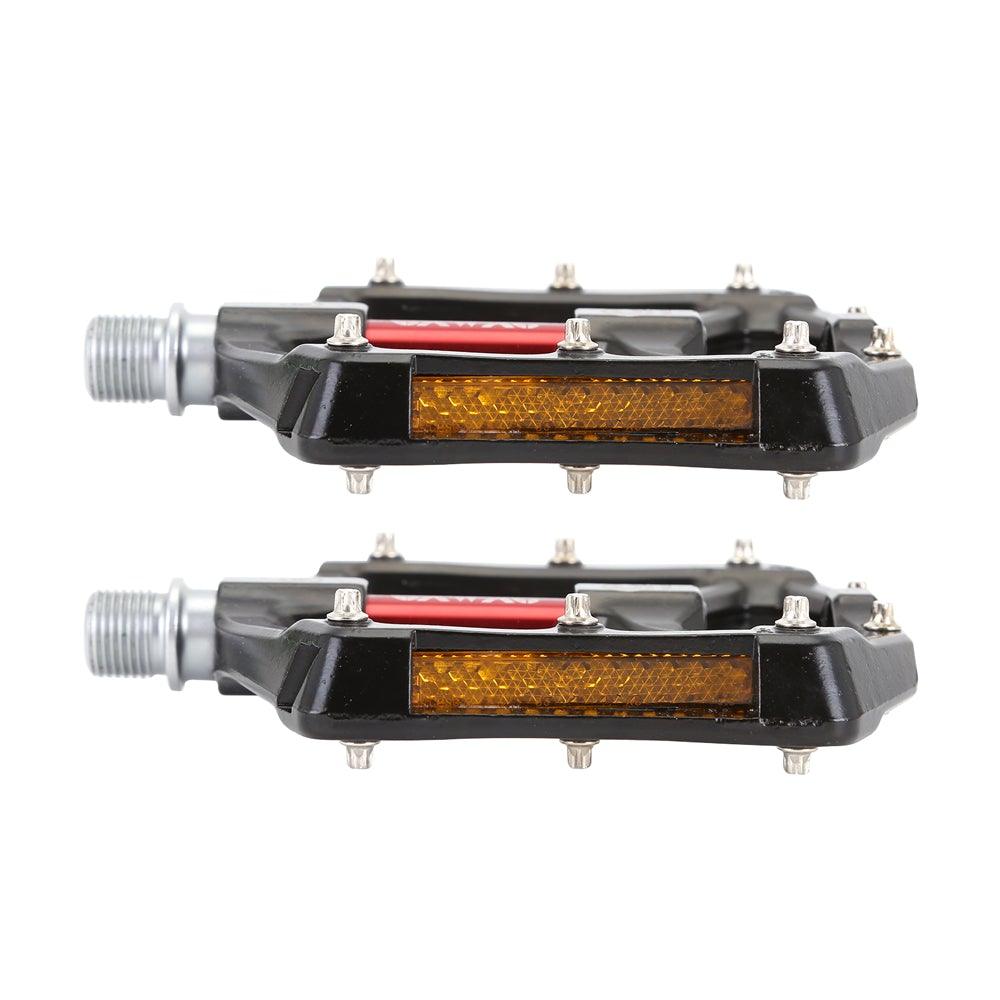 Ultralight Bicycle Pedal Road Flat Anti-slip Cycling Pedal Wide 3 Sealed Bearings Pedals Bicycle Accessories Bike Pedals Bearings Pedals for Bicycle Lightweight Bicycle Pedals For Road Bikes Stevvex