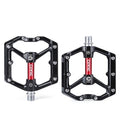 Ultralight Bicycle Pedal Road Flat Anti-slip Cycling Pedal Wide 3 Sealed Bearings Pedals Bicycle Accessories Bike Pedals Bearings Pedals for Bicycle Lightweight Bicycle Pedals For Road Bikes Stevvex