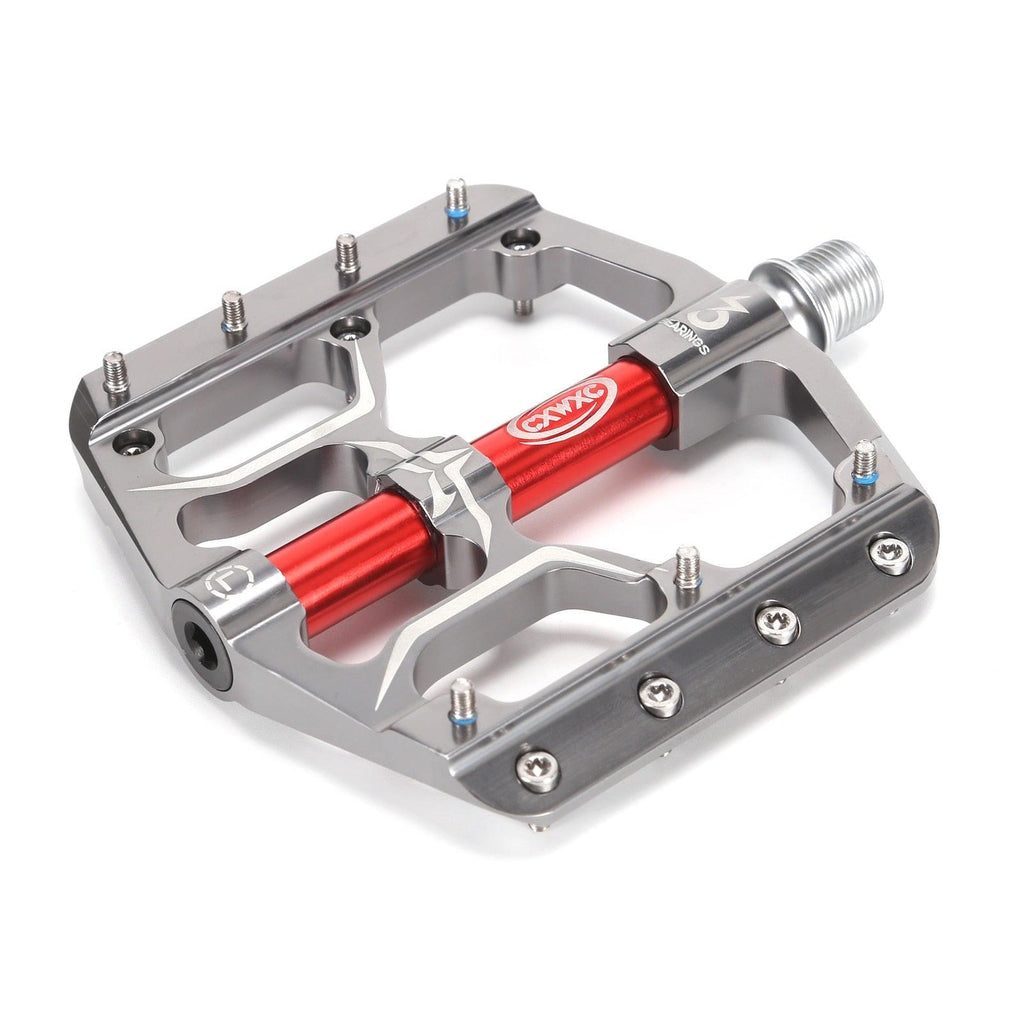 Ultralight Bicycle Pedal Road Flat Anti-slip Cycling Pedal Wide 3 Sealed Bearings Pedals Bicycle Accessories Bike Pedals Bearings Pedals for Bicycle Lightweight Bicycle Pedals For Road Bikes Stevvex