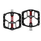 Ultralight Bicycle Pedal Road Flat Anti-slip Cycling Pedal Wide 3 Sealed Bearings Pedals Bicycle Accessories Bike Pedals Bearings Pedals for Bicycle Lightweight Bicycle Pedals For Road Bikes Stevvex