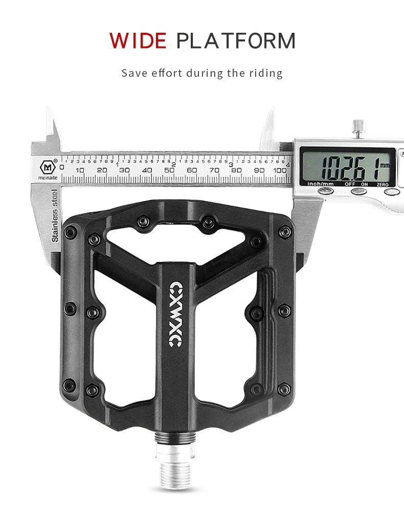 Ultralight Flat  Pedals Nylon Bicycle Pedal Mountain Bike Platform Pedals 3 Sealed Bearings Cycling Pedals For Bicycle Mountain Bike Pedals Pedals Bicycle Flat Pedals Bearing Lightweight Platform For Road Mountain Bike Stevvex
