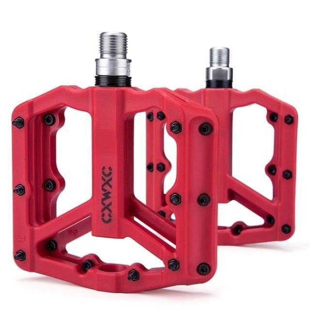 Ultralight Flat  Pedals Nylon Bicycle Pedal Mountain Bike Platform Pedals 3 Sealed Bearings Cycling Pedals For Bicycle Mountain Bike Pedals Pedals Bicycle Flat Pedals Bearing Lightweight Platform For Road Mountain Bike Stevvex