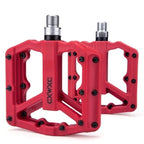 Ultralight Flat  Pedals Nylon Bicycle Pedal Mountain Bike Platform Pedals 3 Sealed Bearings Cycling Pedals For Bicycle Mountain Bike Pedals Pedals Bicycle Flat Pedals Bearing Lightweight Platform For Road Mountain Bike Stevvex