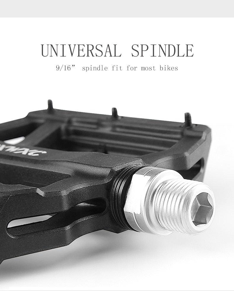 Ultralight Flat  Pedals Nylon Bicycle Pedal Mountain Bike Platform Pedals 3 Sealed Bearings Cycling Pedals For Bicycle Mountain Bike Pedals Pedals Bicycle Flat Pedals Bearing Lightweight Platform For Road Mountain Bike Stevvex