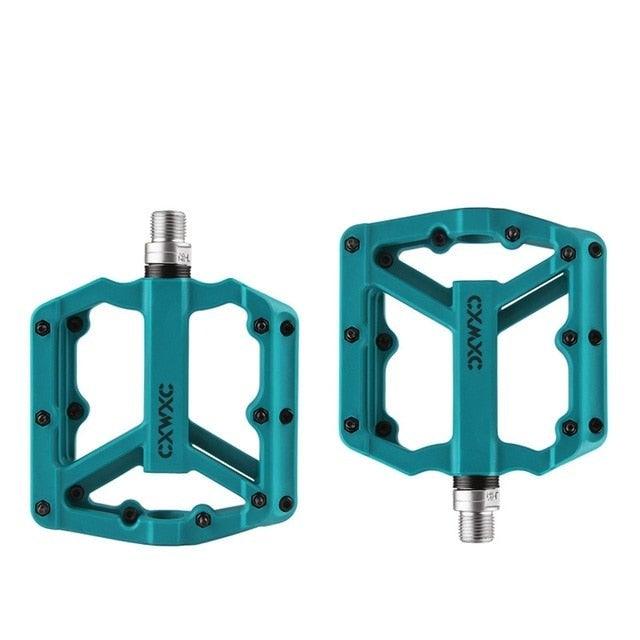Ultralight Flat  Pedals Nylon Bicycle Pedal Mountain Bike Platform Pedals 3 Sealed Bearings Cycling Pedals For Bicycle Mountain Bike Pedals Pedals Bicycle Flat Pedals Bearing Lightweight Platform For Road Mountain Bike Stevvex