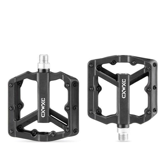 Ultralight Flat  Pedals Nylon Bicycle Pedal Mountain Bike Platform Pedals 3 Sealed Bearings Cycling Pedals For Bicycle Mountain Bike Pedals Pedals Bicycle Flat Pedals Bearing Lightweight Platform For Road Mountain Bike Stevvex