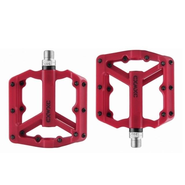 Ultralight Flat  Pedals Nylon Bicycle Pedal Mountain Bike Platform Pedals 3 Sealed Bearings Cycling Pedals For Bicycle Mountain Bike Pedals Pedals Bicycle Flat Pedals Bearing Lightweight Platform For Road Mountain Bike Stevvex
