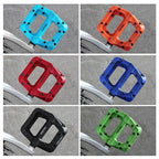 Ultralight Seal Bearings Bicycle Bike Pedals Cycling Nylon Road Pedals Flat Platform Bicycle Parts Accessories Mountain Bike Pedals Ultra Strong Machined Bicycle Flat Alloy Pedals Non-Slip Stevvex