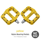 Ultralight Seal Bearings Bicycle Bike Pedals Cycling Nylon Road Pedals Flat Platform Bicycle Parts Accessories Mountain Bike Pedals Ultra Strong Machined Bicycle Flat Alloy Pedals Non-Slip Stevvex