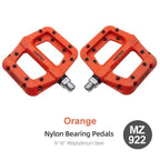 Ultralight Seal Bearings Bicycle Bike Pedals Cycling Nylon Road Pedals Flat Platform Bicycle Parts Accessories Mountain Bike Pedals Ultra Strong Machined Bicycle Flat Alloy Pedals Non-Slip Stevvex
