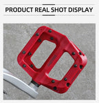 Ultralight Seal Bearings Bicycle Bike Pedals Cycling Nylon Road Pedals Flat Platform Bicycle Parts Accessories Mountain Bike Pedals Ultra Strong Machined Bicycle Flat Alloy Pedals Non-Slip Stevvex