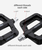 Ultralight Seal Bearings Bicycle Bike Pedals Cycling Nylon Road Pedals Flat Platform Bicycle Parts Accessories Mountain Bike Pedals Ultra Strong Machined Bicycle Flat Alloy Pedals Non-Slip Stevvex