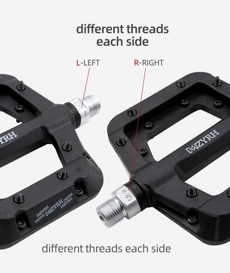 Ultralight Seal Bearings Bicycle Bike Pedals Cycling Nylon Road Pedals Flat Platform Bicycle Parts Accessories Mountain Bike Pedals Ultra Strong Machined Bicycle Flat Alloy Pedals Non-Slip Stevvex