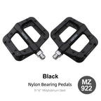 Ultralight Seal Bearings Bicycle Bike Pedals Cycling Nylon Road Pedals Flat Platform Bicycle Parts Accessories Mountain Bike Pedals Ultra Strong Machined Bicycle Flat Alloy Pedals Non-Slip Stevvex