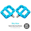 Ultralight Seal Bearings Bicycle Bike Pedals Cycling Nylon Road Pedals Flat Platform Bicycle Parts Accessories Mountain Bike Pedals Ultra Strong Machined Bicycle Flat Alloy Pedals Non-Slip Stevvex
