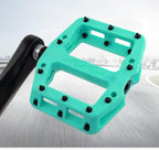 Ultralight Seal Bearings Bicycle Bike Pedals Cycling Nylon Road Pedals Flat Platform Bicycle Parts Accessories Mountain Bike Pedals Ultra Strong Machined Bicycle Flat Alloy Pedals Non-Slip Stevvex