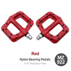 Ultralight Seal Bearings Bicycle Bike Pedals Cycling Nylon Road Pedals Flat Platform Bicycle Parts Accessories Mountain Bike Pedals Ultra Strong Machined Bicycle Flat Alloy Pedals Non-Slip Stevvex