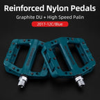 Ultralight Seal Bearings Bicycle Bike Pedals Cycling Nylon Road Pedals Flat Platform Bicycle Parts Accessories Pedals Mountain Bike Pedals Lightweight Nylon Fiber Bicycle Platform Pedals For Mountain Bike Stevvex