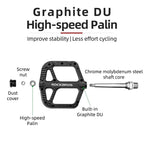 Ultralight Seal Bearings Bicycle Bike Pedals Cycling Nylon Road Pedals Flat Platform Bicycle Parts Accessories Pedals Mountain Bike Pedals Lightweight Nylon Fiber Bicycle Platform Pedals For Mountain Bike Stevvex