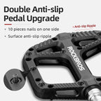 Ultralight Seal Bearings Bicycle Bike Pedals Cycling Nylon Road Pedals Flat Platform Bicycle Parts Accessories Pedals Mountain Bike Pedals Lightweight Nylon Fiber Bicycle Platform Pedals For Mountain Bike Stevvex