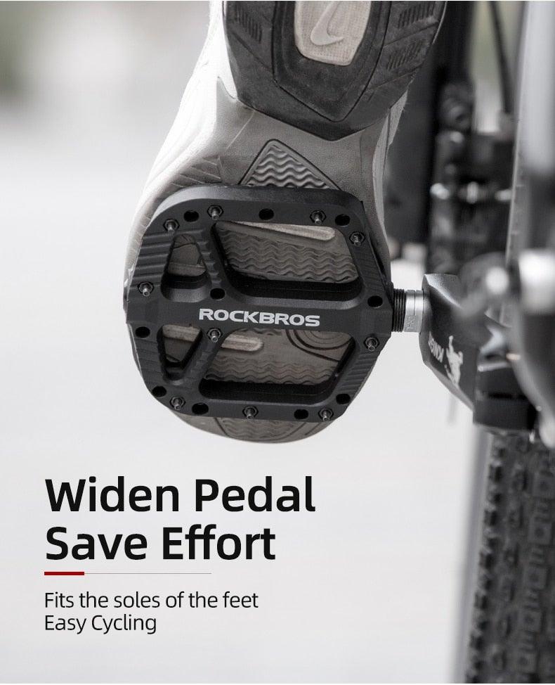 Ultralight Seal Bearings Bicycle Bike Pedals Cycling Nylon Road Pedals Flat Platform Bicycle Parts Accessories Pedals Mountain Bike Pedals Lightweight Nylon Fiber Bicycle Platform Pedals For Mountain Bike Stevvex