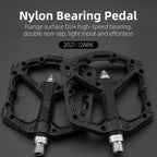 Ultralight Seal Bearings Bicycle Bike Pedals Cycling Nylon Road Pedals Flat Platform Bicycle Parts Accessories Pedals Mountain Bike Pedals Lightweight Nylon Fiber Bicycle Platform Pedals For Mountain Bike Stevvex