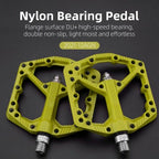 Ultralight Seal Bearings Bicycle Bike Pedals Cycling Nylon Road Pedals Flat Platform Bicycle Parts Accessories Pedals Mountain Bike Pedals Lightweight Nylon Fiber Bicycle Platform Pedals For Mountain Bike Stevvex