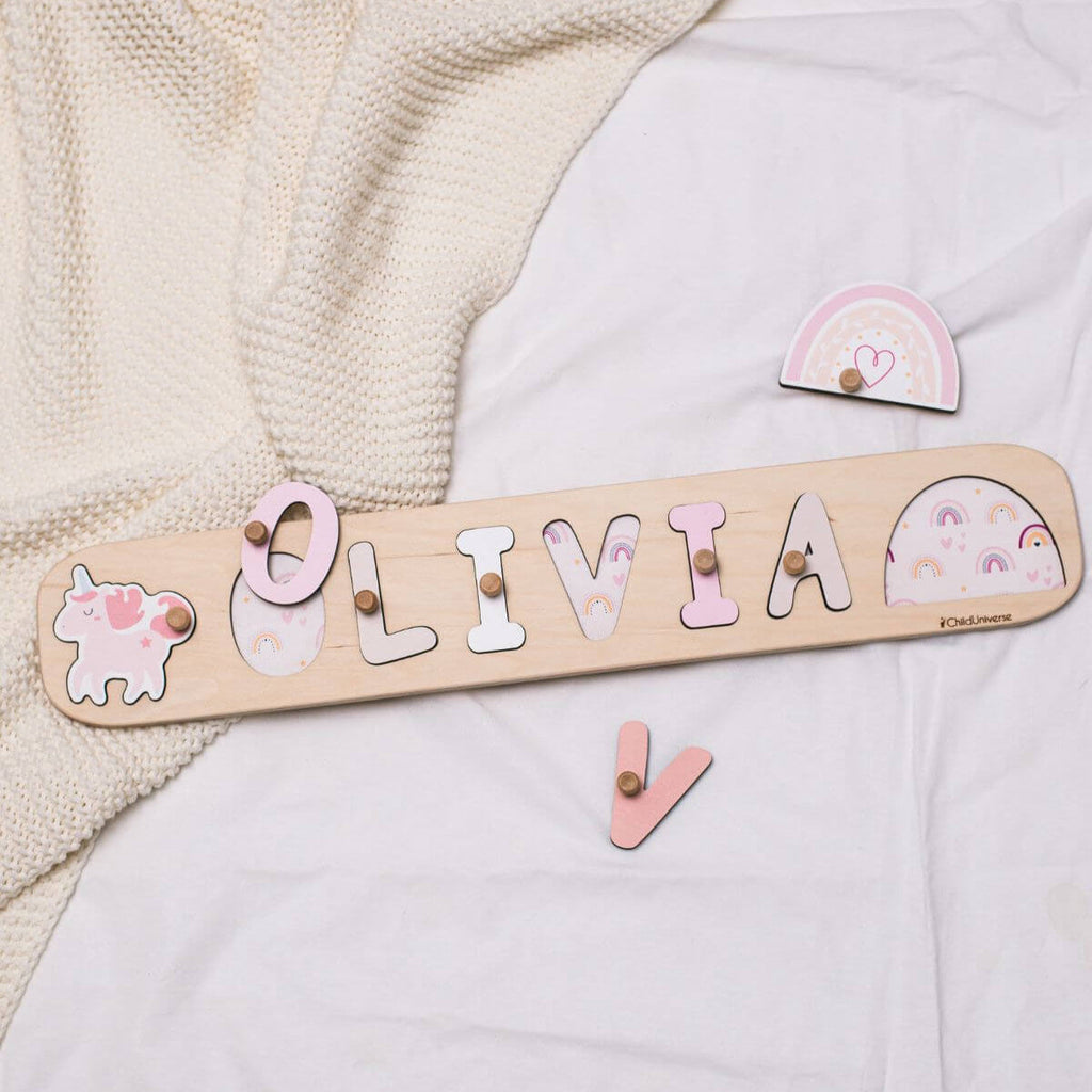 Name Puzzle With Unicorn - SJB-DIAMOND ELITES