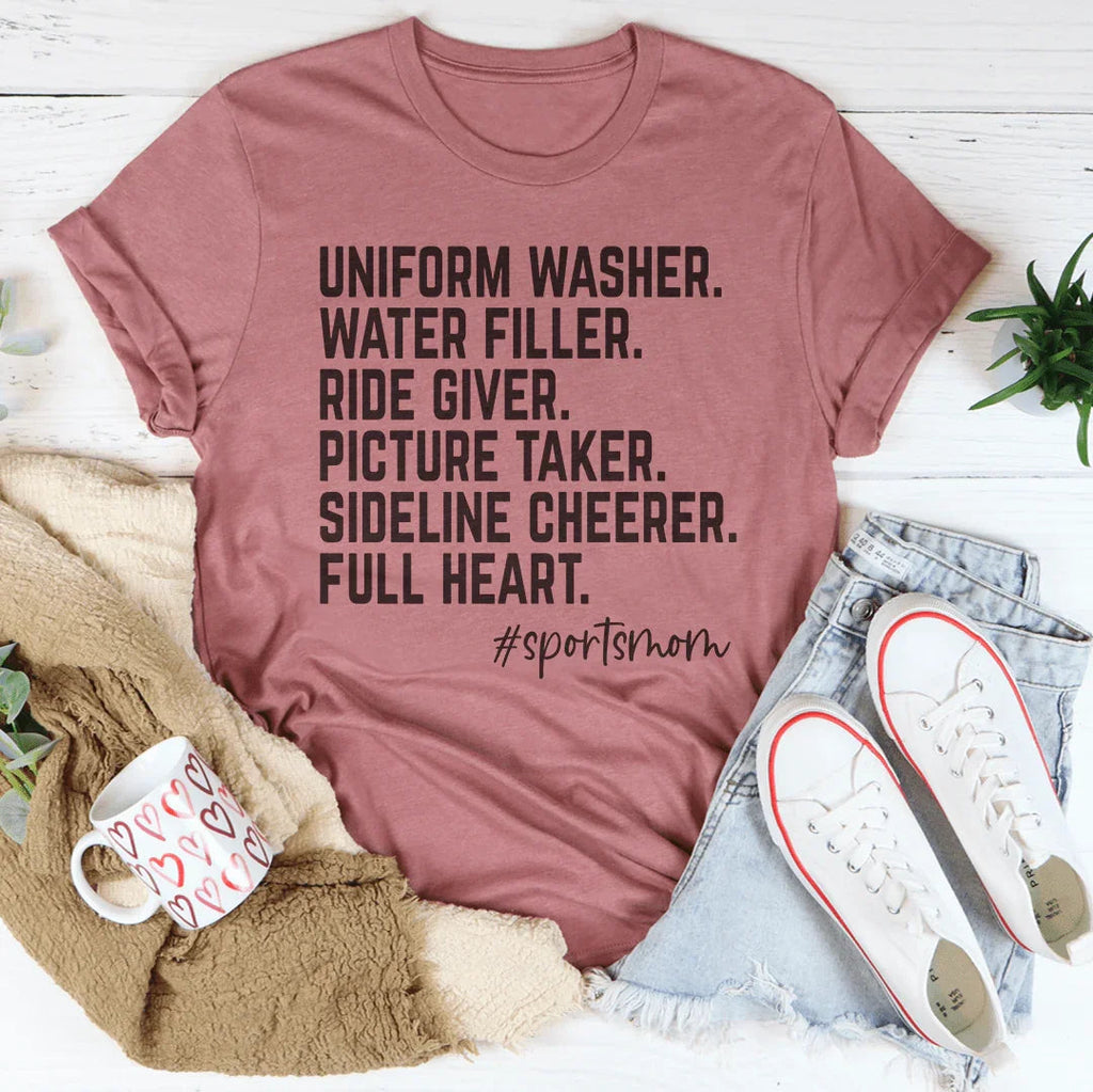 Sports Mom Tee Peachy Sunday