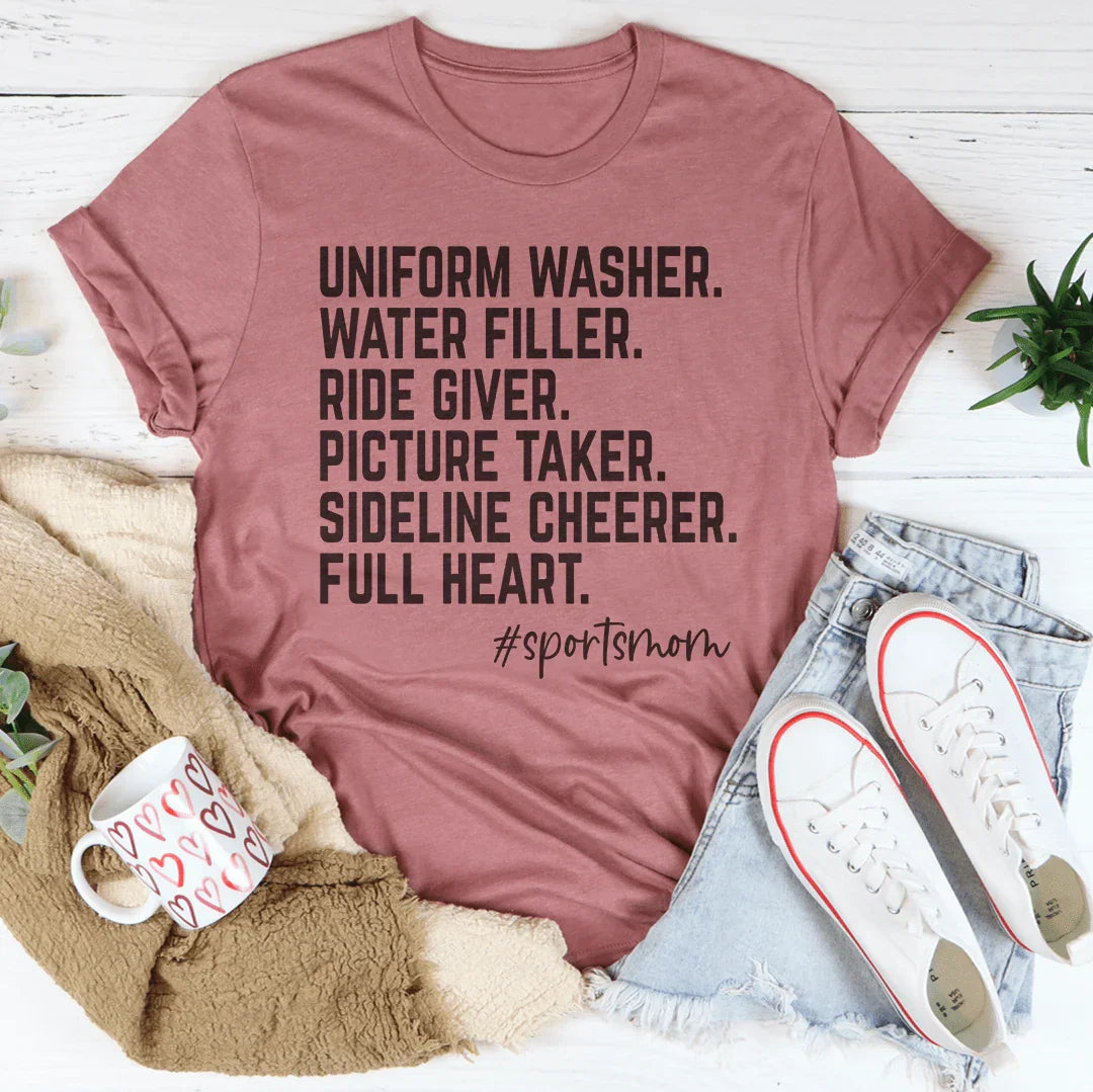 Sports Mom Tee Peachy Sunday