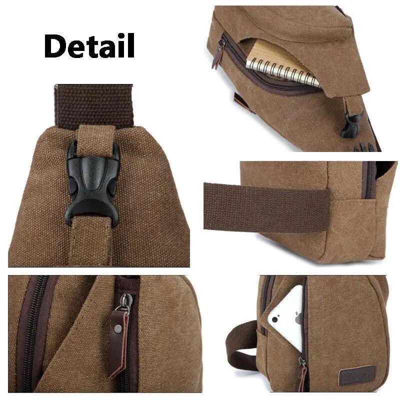 Unique Bag pack Style Vintage New Fashion Chest Shoulder Backpack Fanny Pack Cross body Bags for Men Travel Waist Bag Stevvex